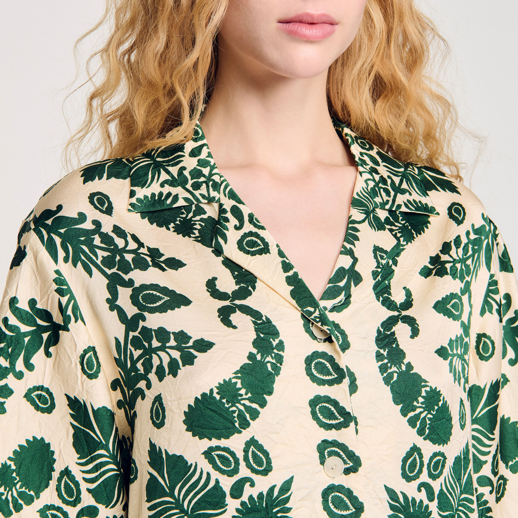 Chemise à imprimé fleuri
