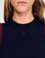 Top en maille bicolore