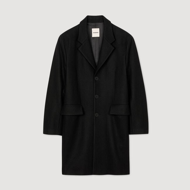 Manteau en laine et cachemire