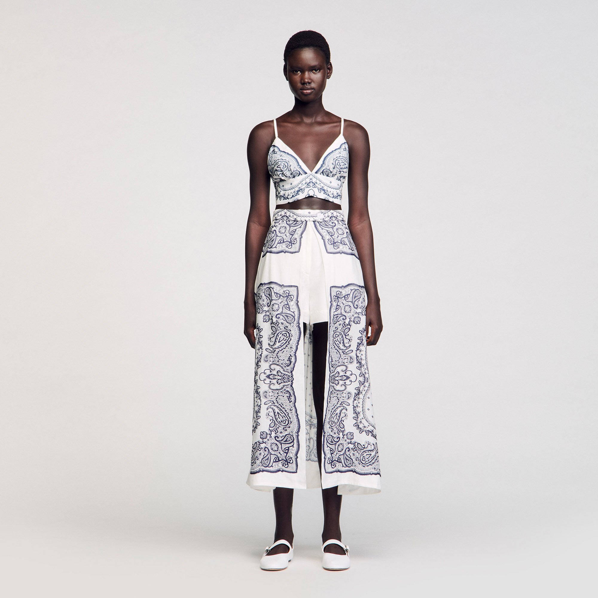 Jupe short à imprimé bandana 