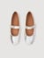 Ballerines en cuir brillant