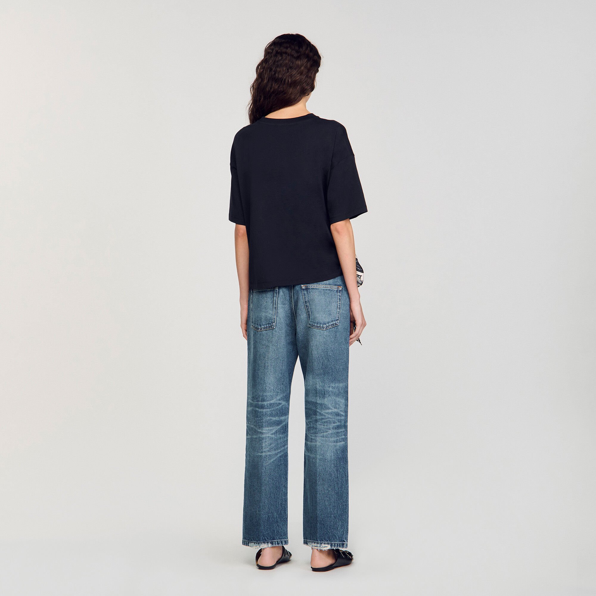 T-shirt à imprimé fleuri 