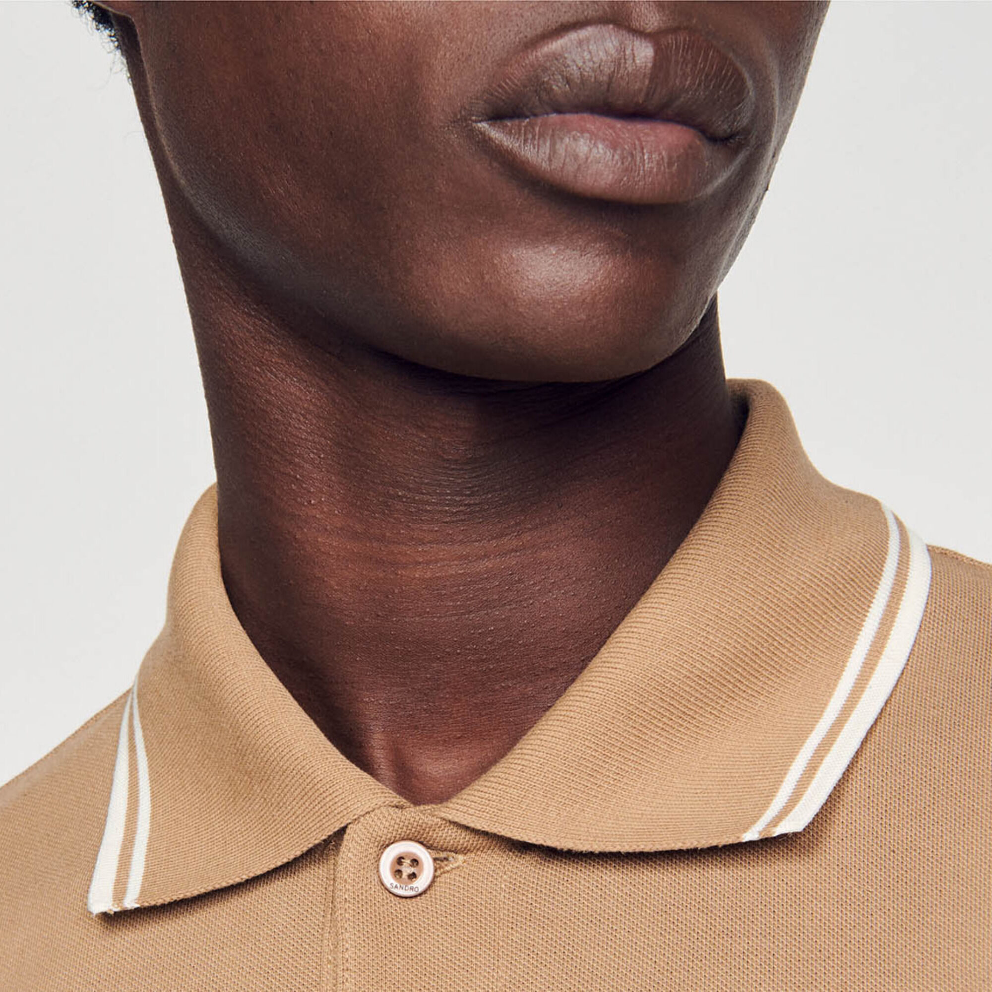 Polo en piqué de coton