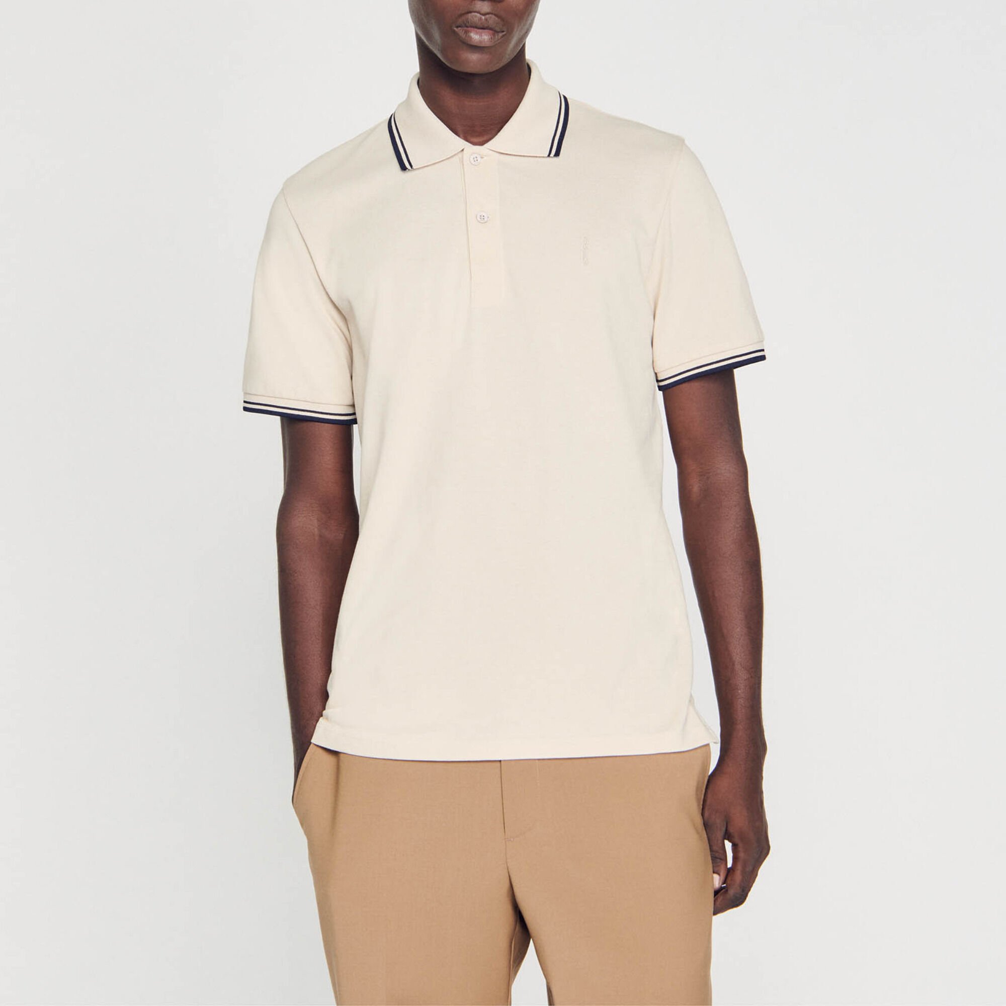 Polo en piqué de coton