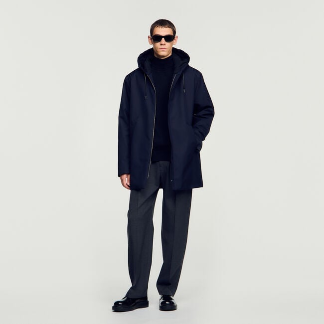 Parka ouatin&eacute;e &agrave; capuche - Homme | Sandro Paris