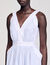Robe longue à rayures