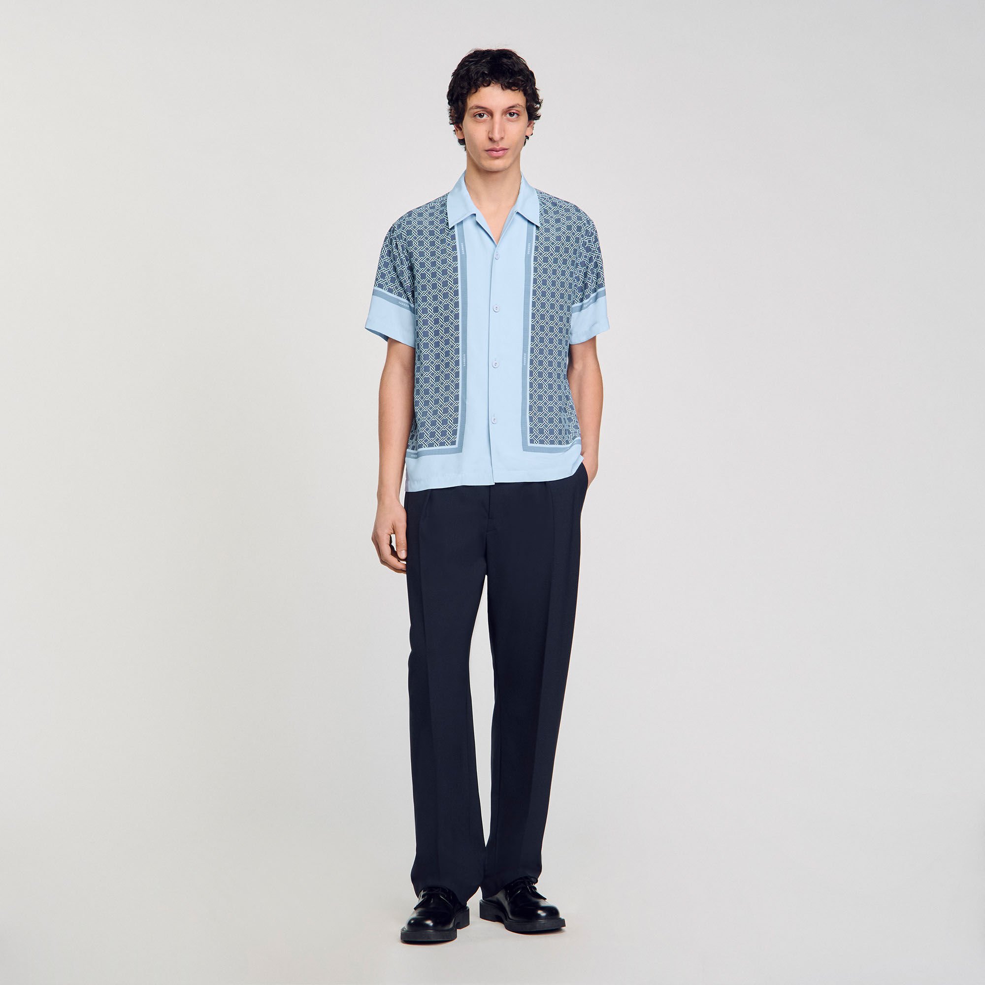 Chemise imprimée à manches courtes