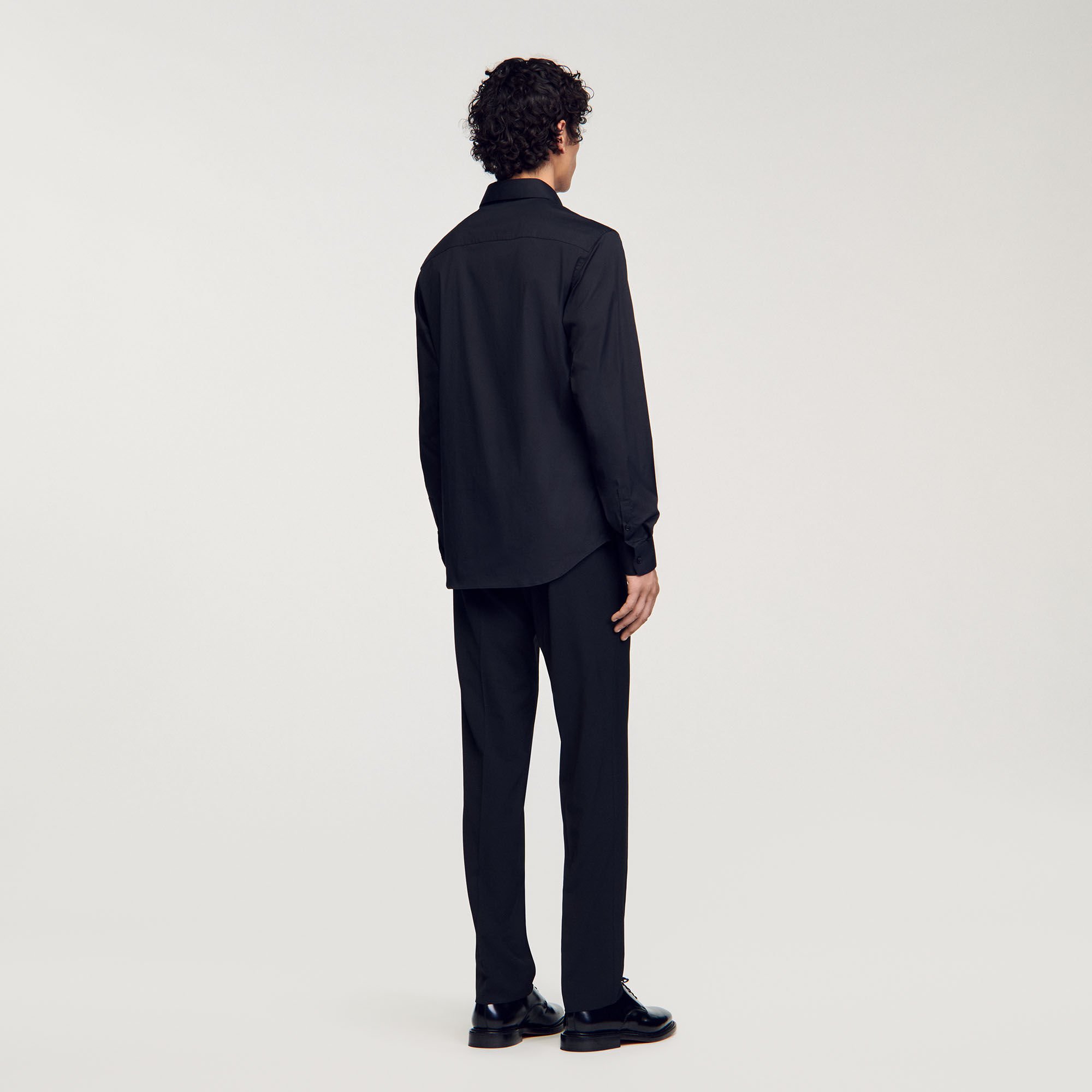Chemise ajustée en coton stretch