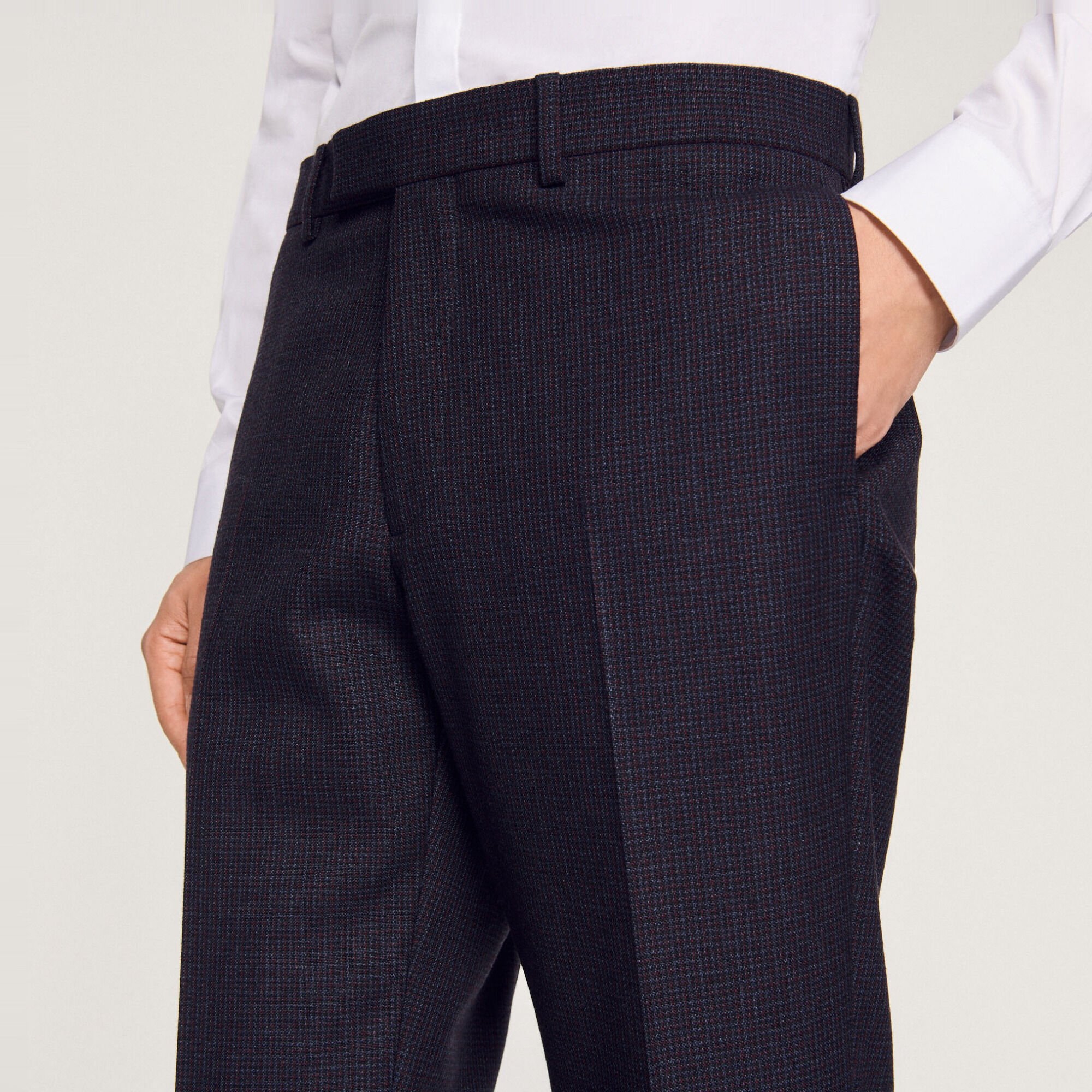 Pantalon de costume en laine vierge