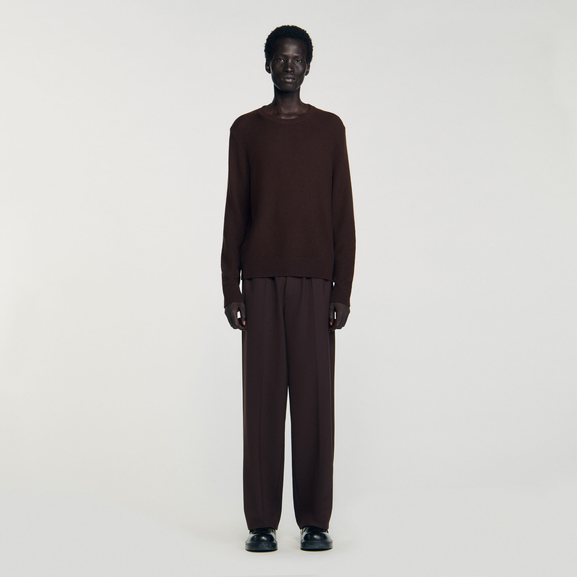 Pull en maille texturée
