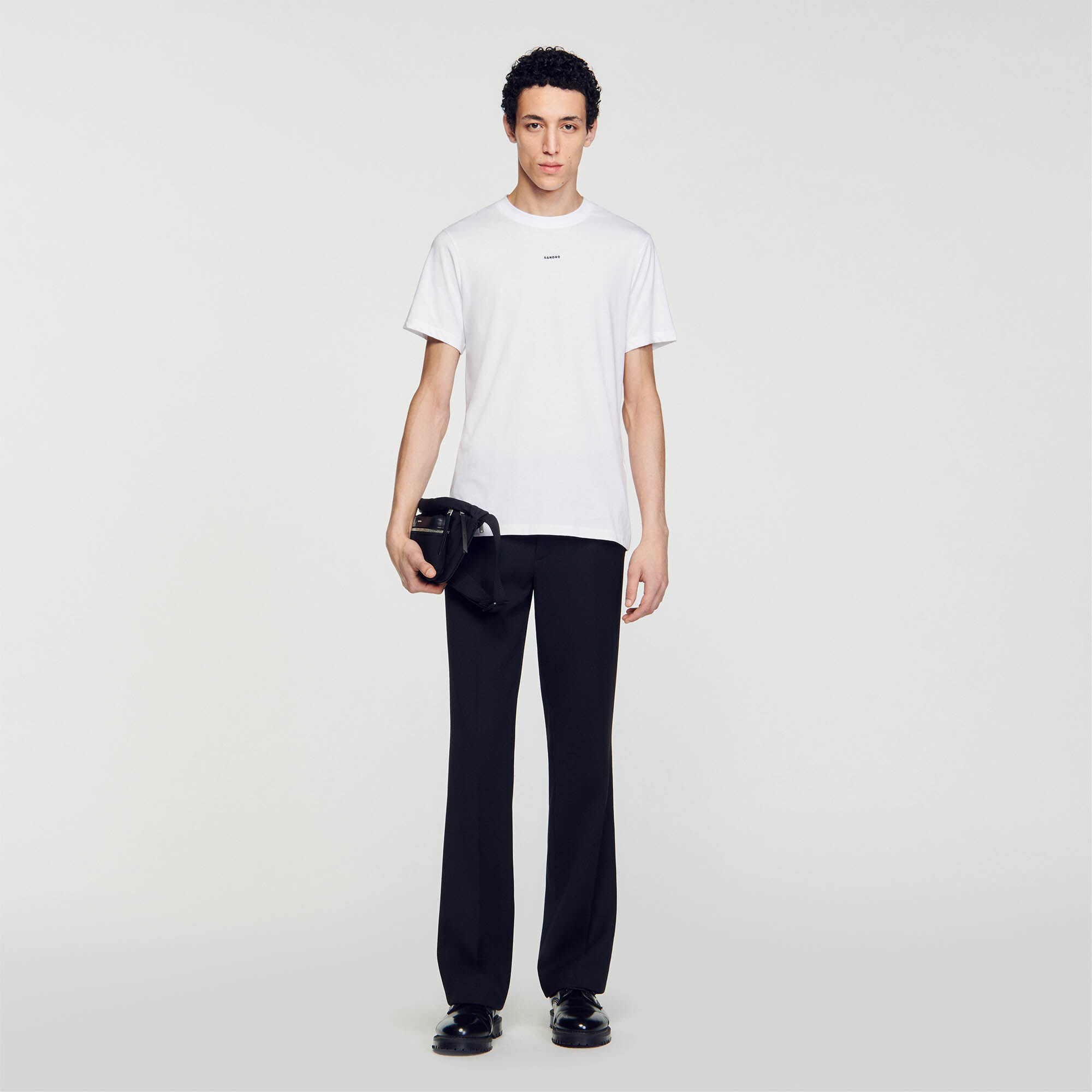 Jogging en maille gris noir pour homme Sandro Paris