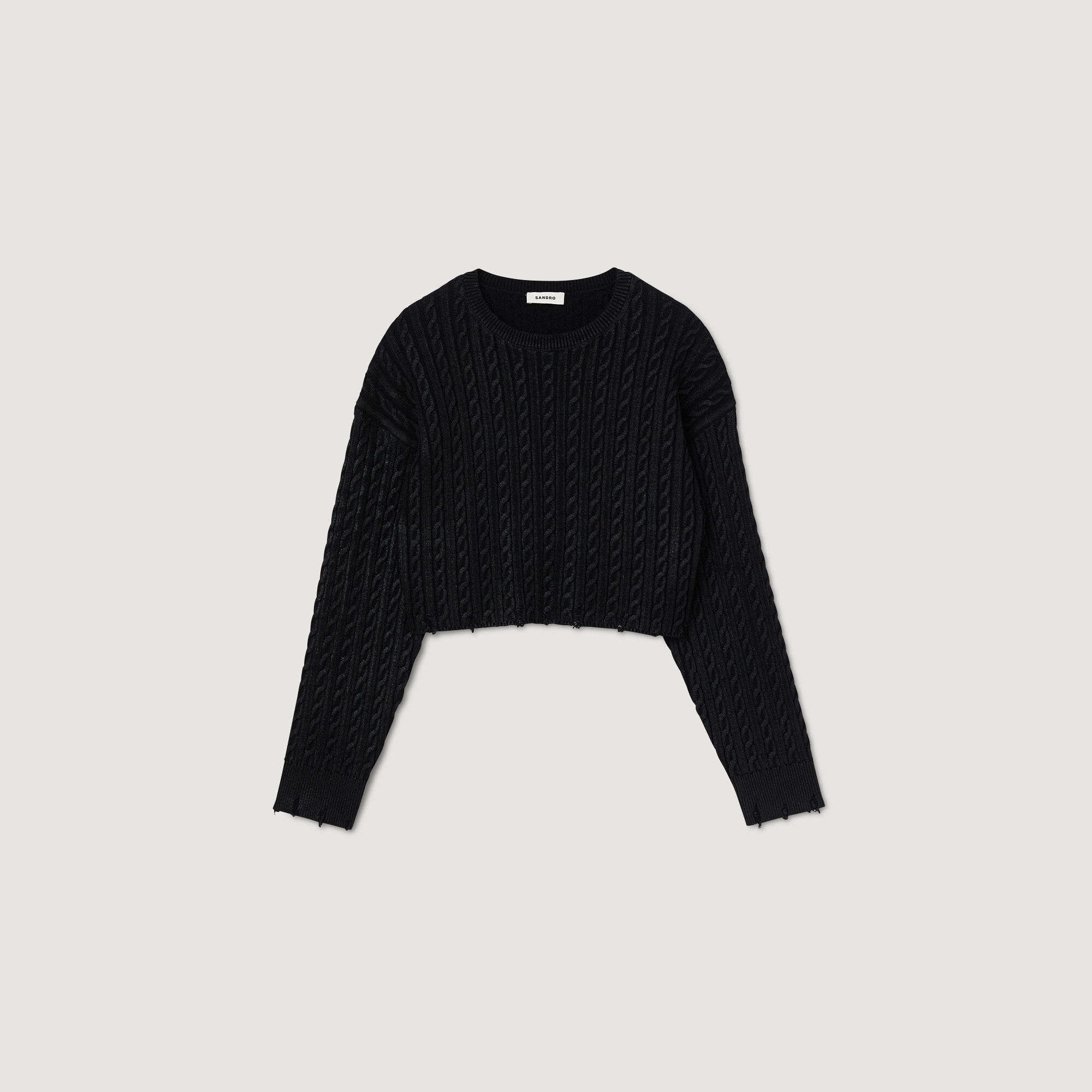 Pull court en maille