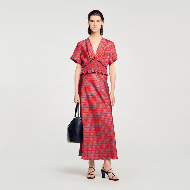 Robe longue imprimé foulard