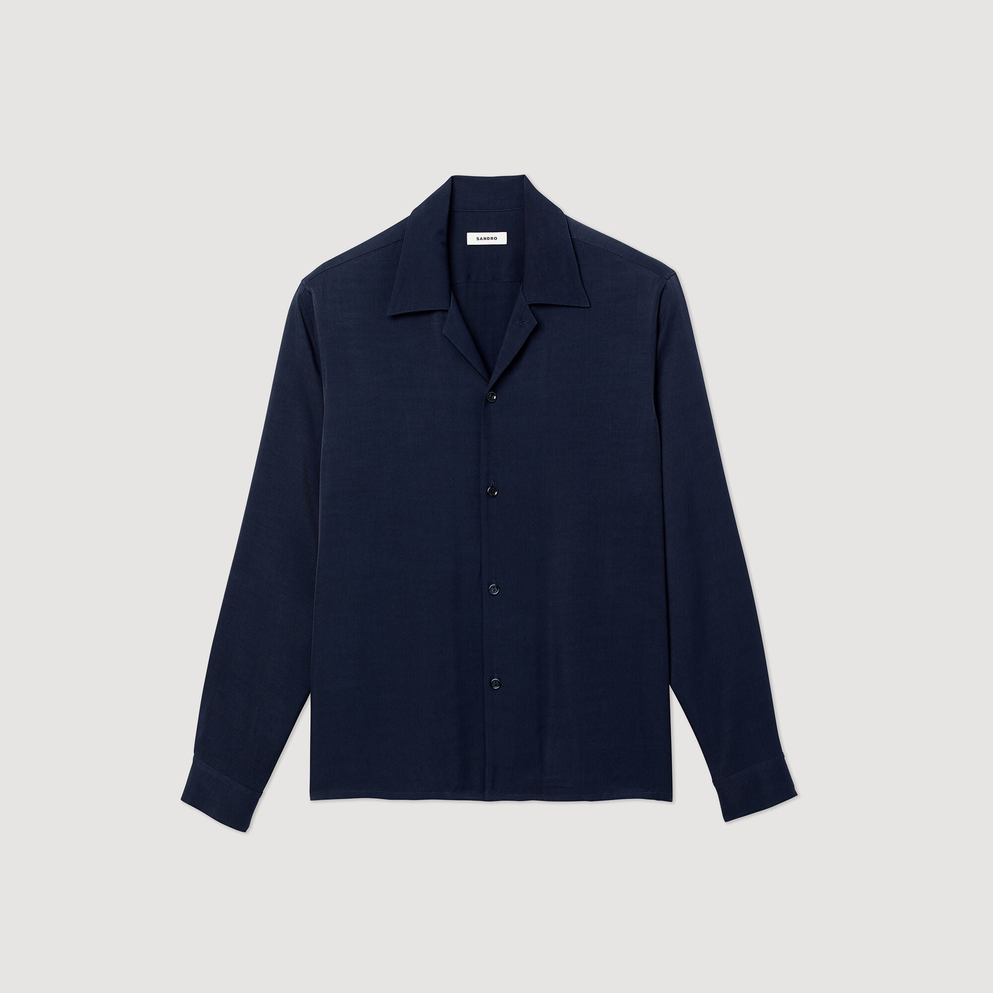 Chemise fluide col requin Homme - Homme | Sandro Paris