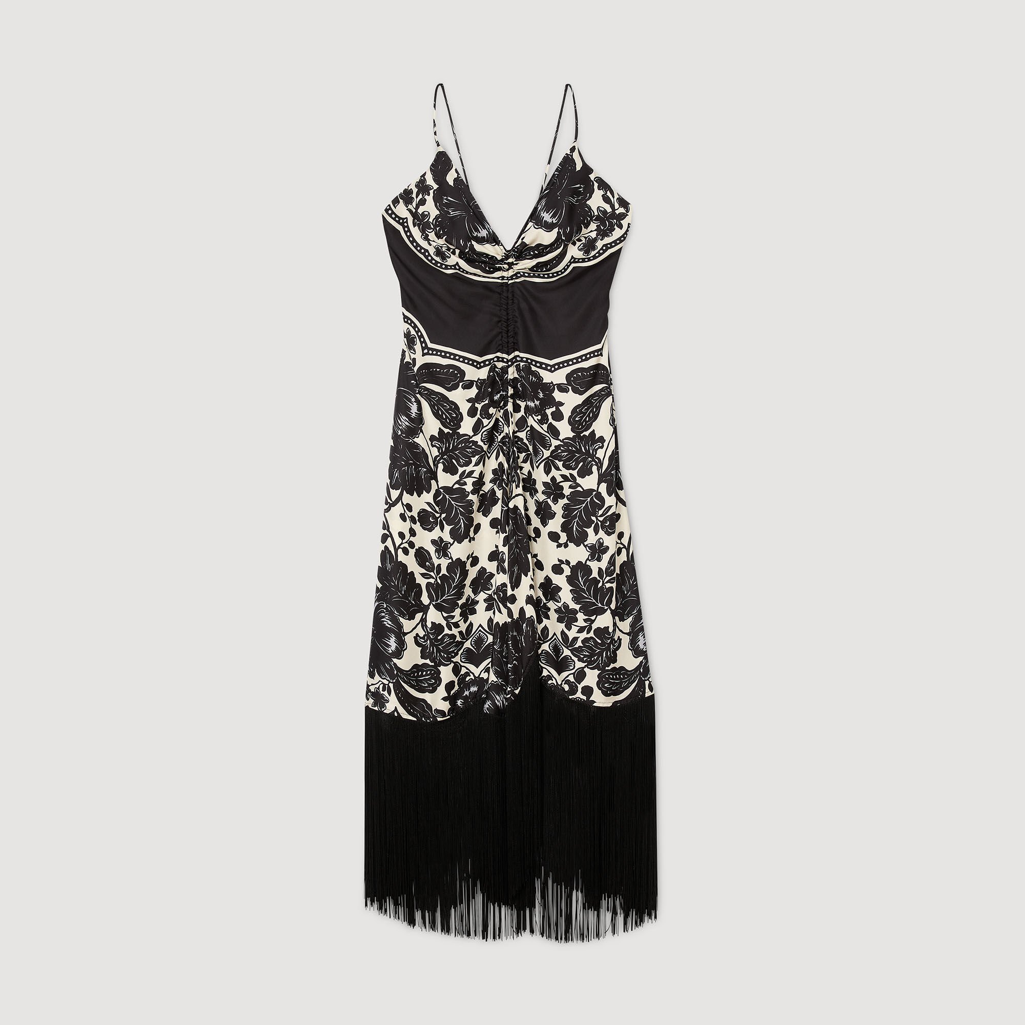 Robe longue à imprimé fleuri hawaïen