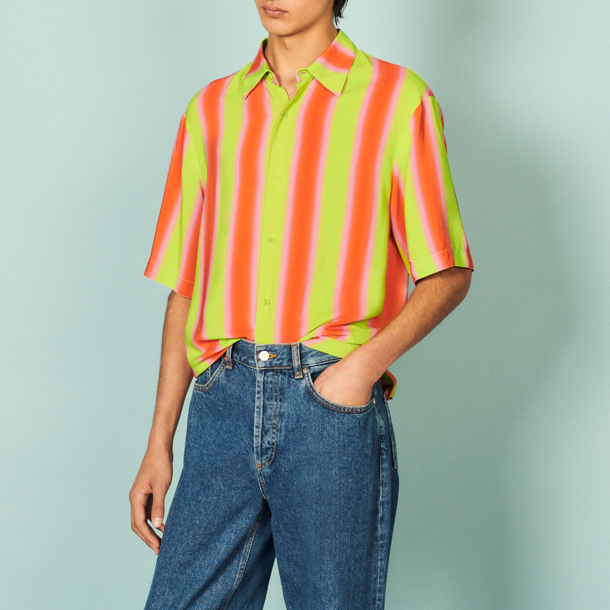 Chemise fluide à rayures