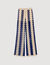 Pantalon en maille bicolore