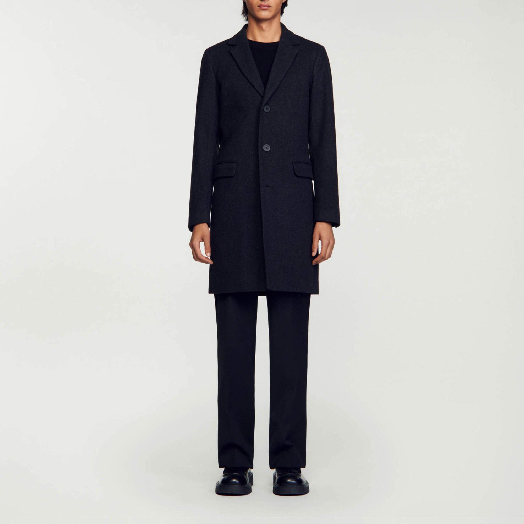 Manteau en drap de laine