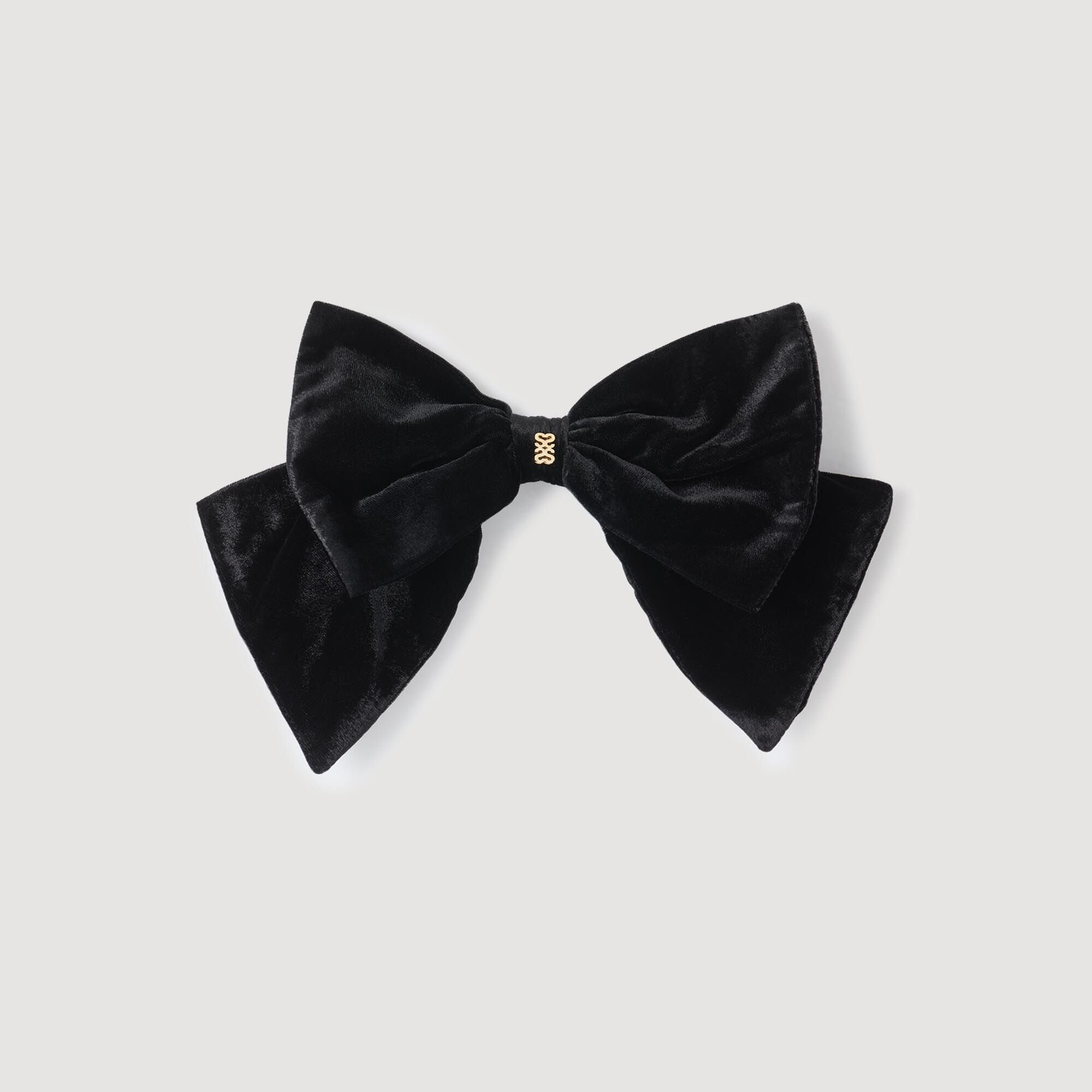 Barrette nœud en velours 