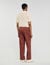Pantalon large coton élastiqué