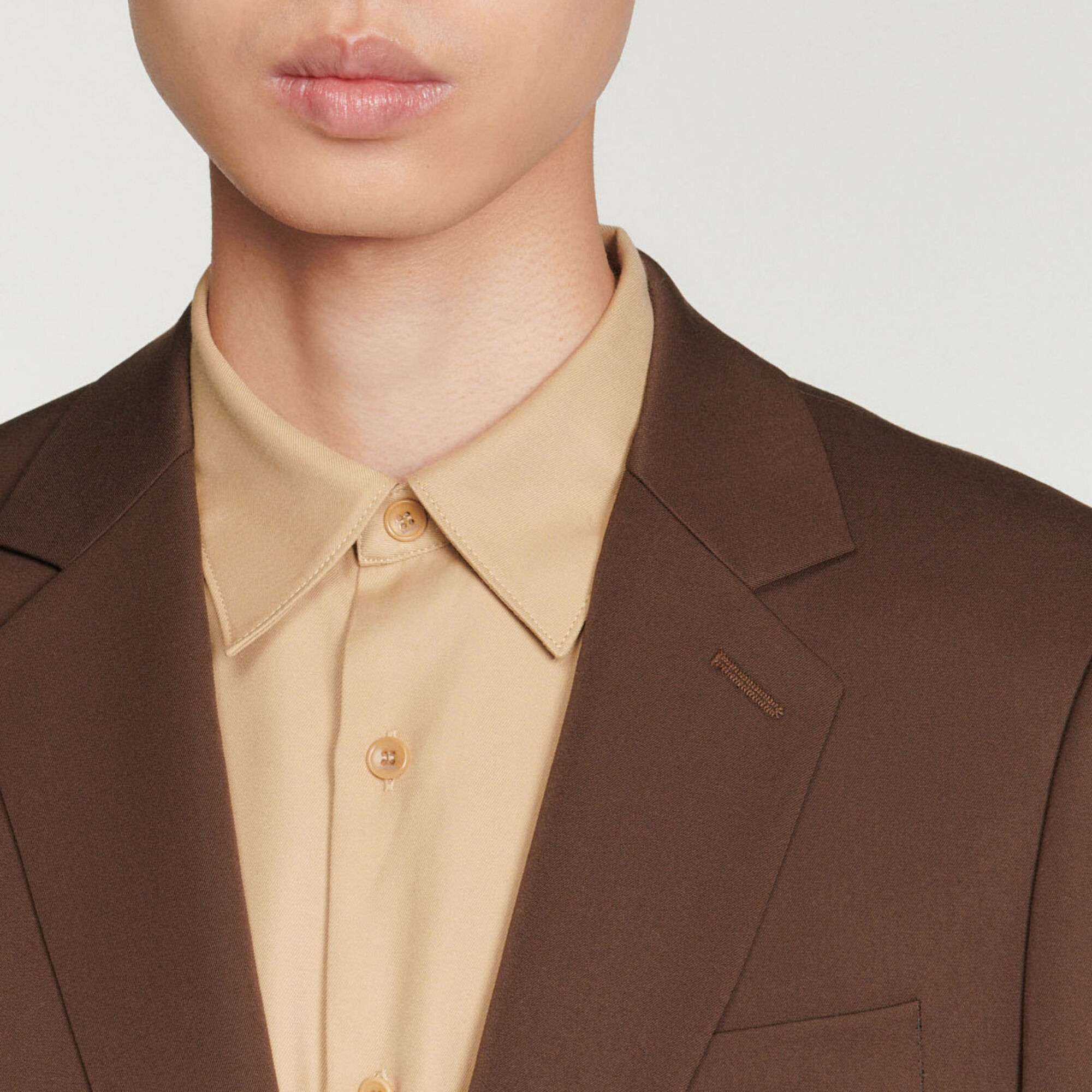 Veste de costume en laine vierge