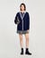 Cardigan long bicolore