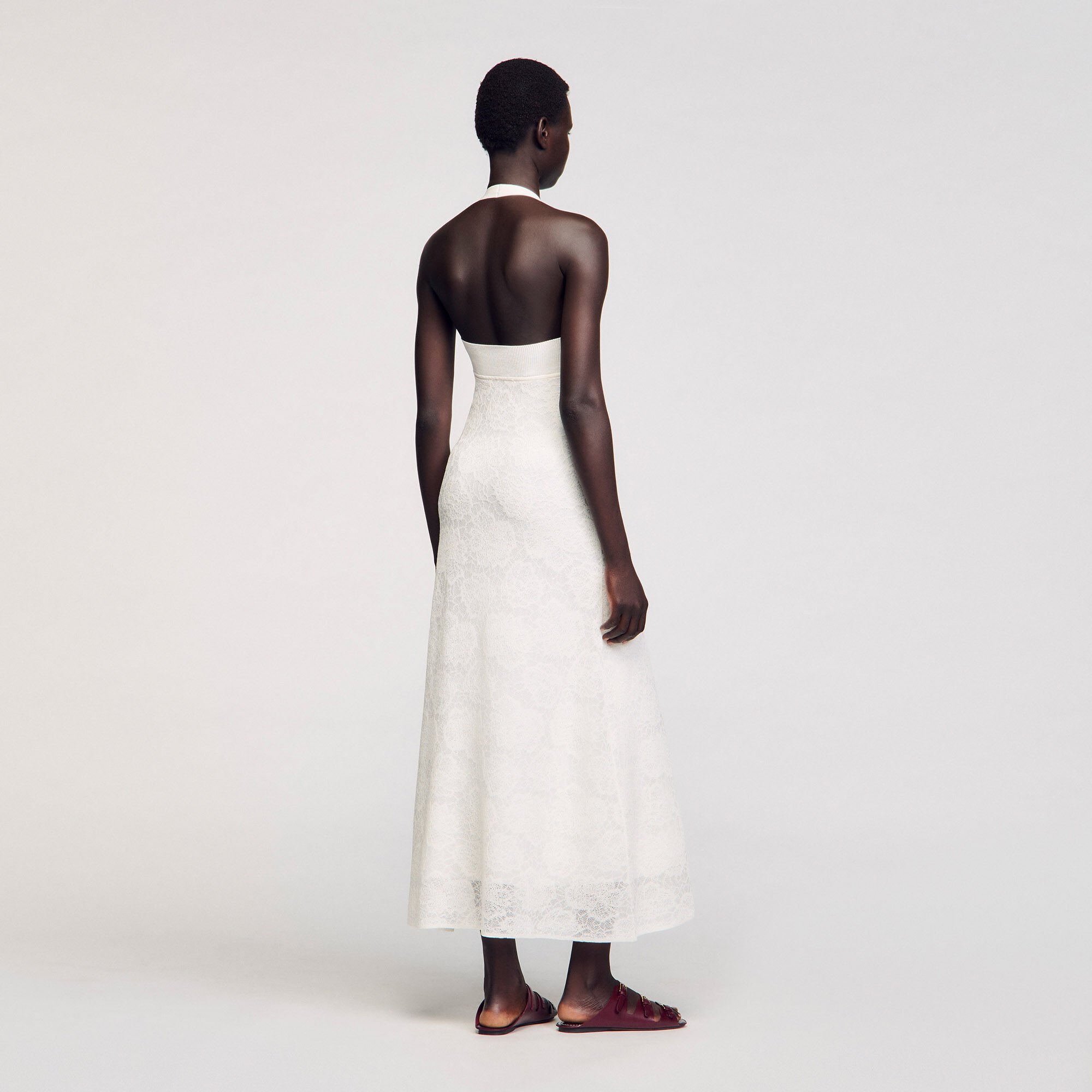 Robe longue en maille