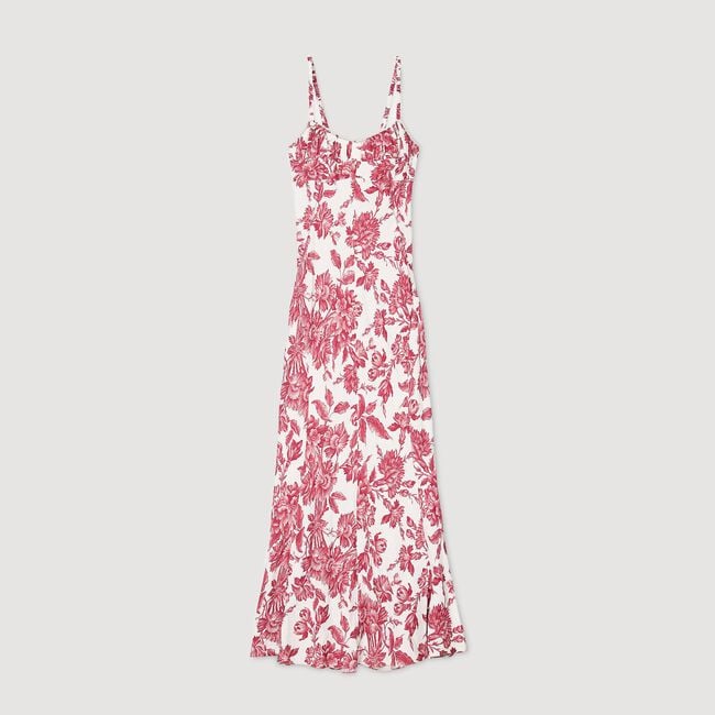 Robe longue à imprimé fleuri