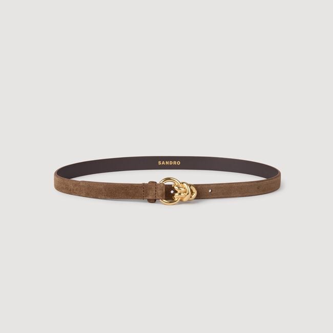 Ceinture en cuir suède