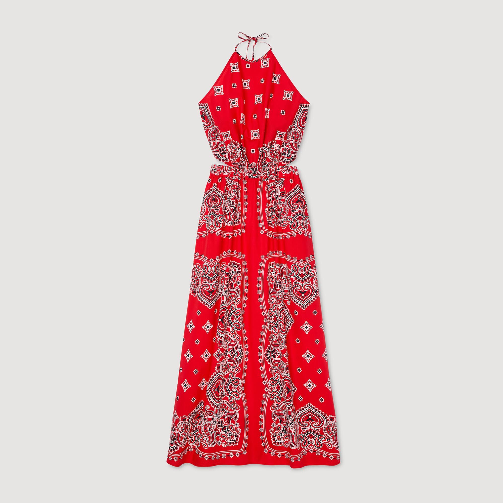 Robe longue à imprimé bandana