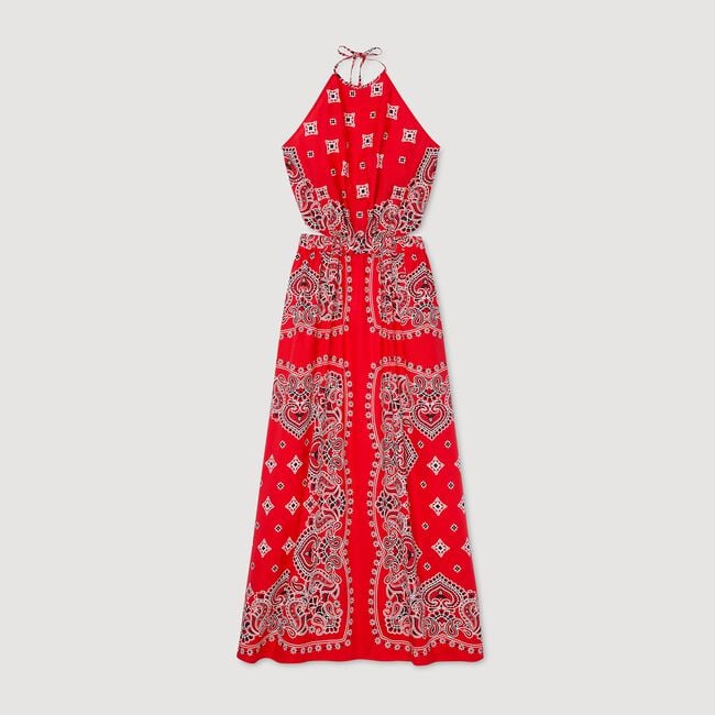 Robe longue à imprimé bandana