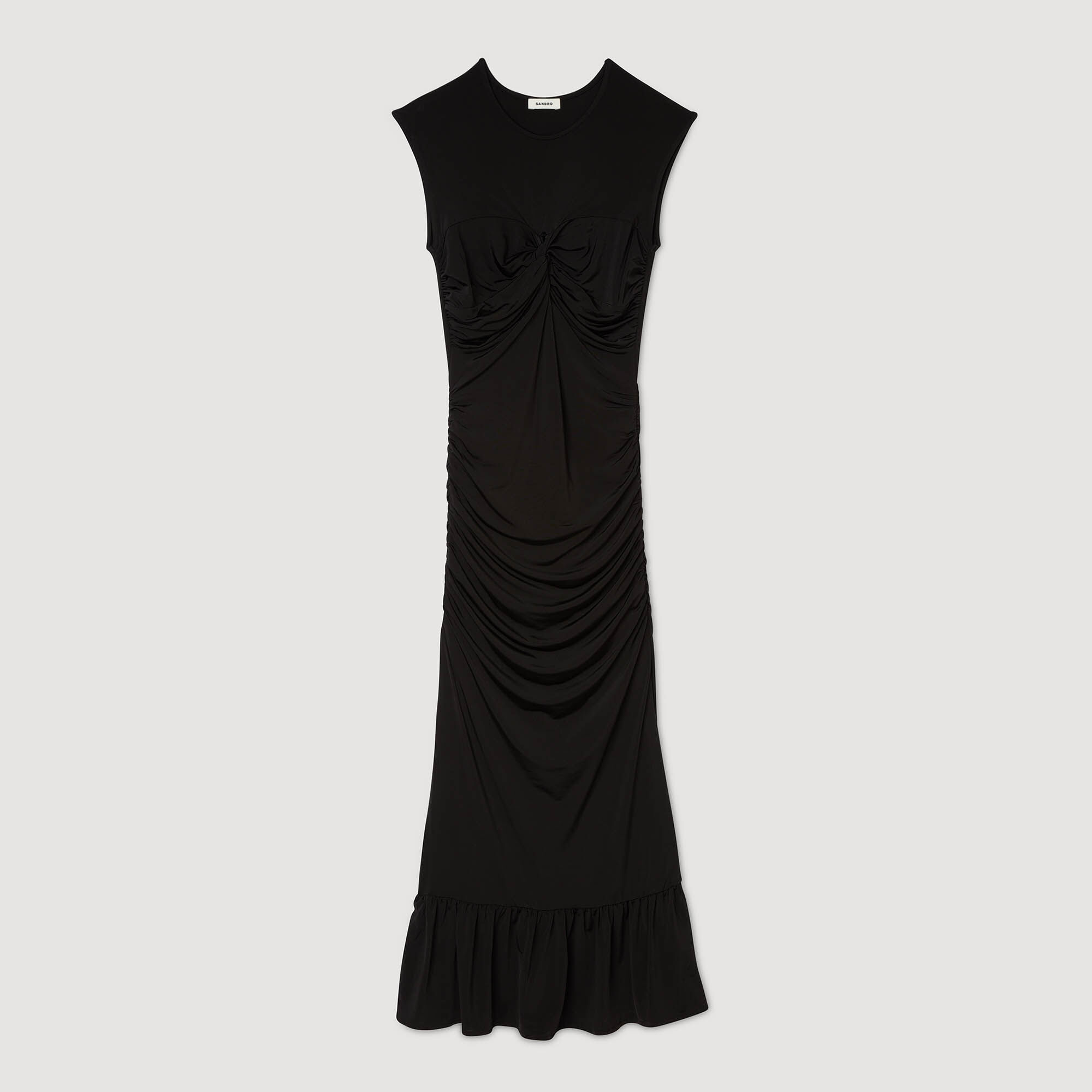 Robe longue drapée 