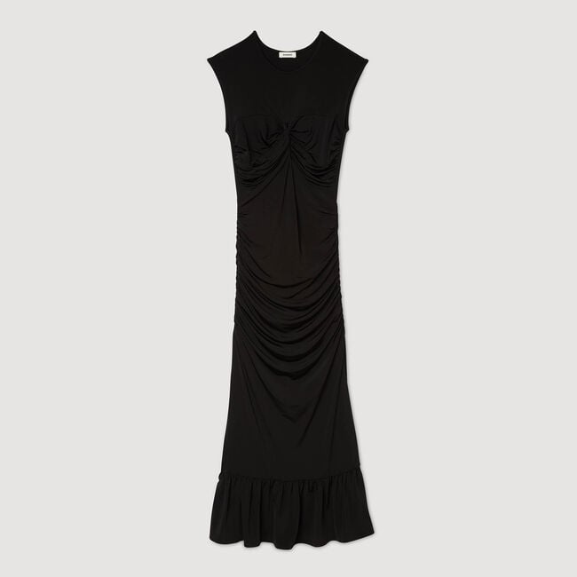 Robe longue drapée 