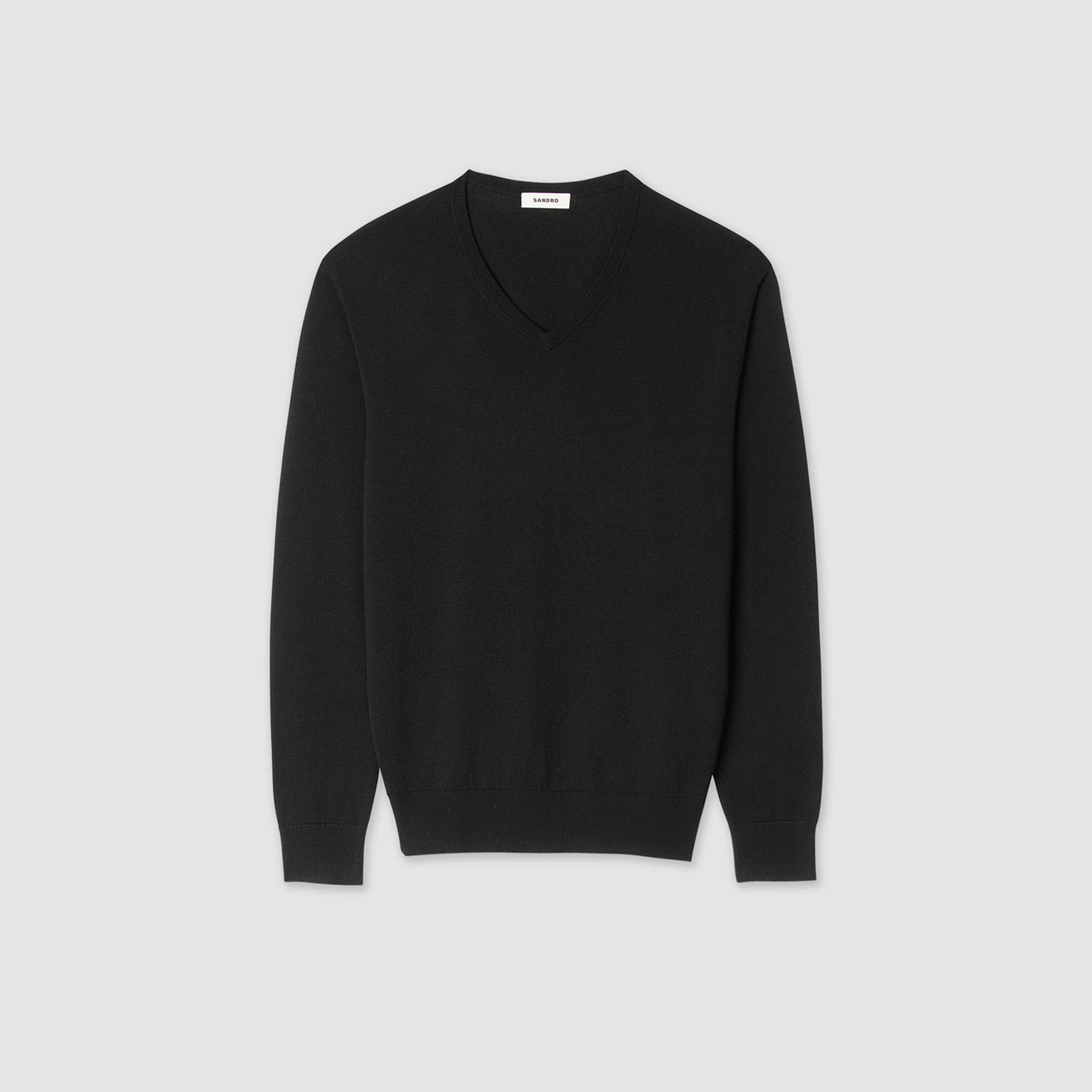 Pull en laine col V