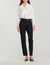 Pantalon avec empi&egrave;cement de satin - Femme | Sandro Paris