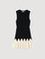 Robe courte en maille bicolore