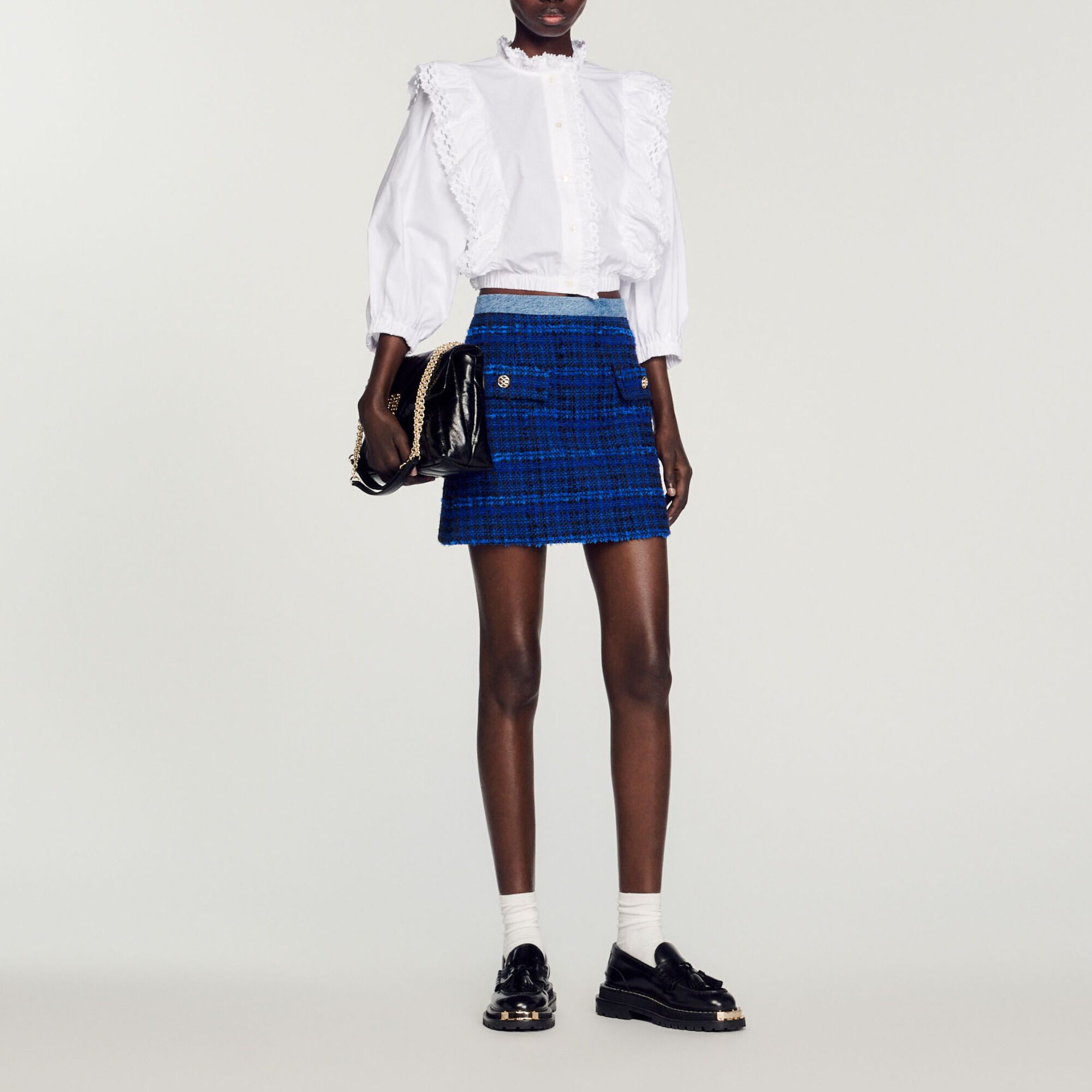 Jupe tweed sandro shop