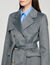 Manteau à carreaux double face