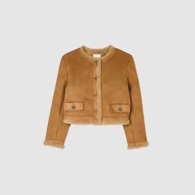 Veste en fausse fourrure