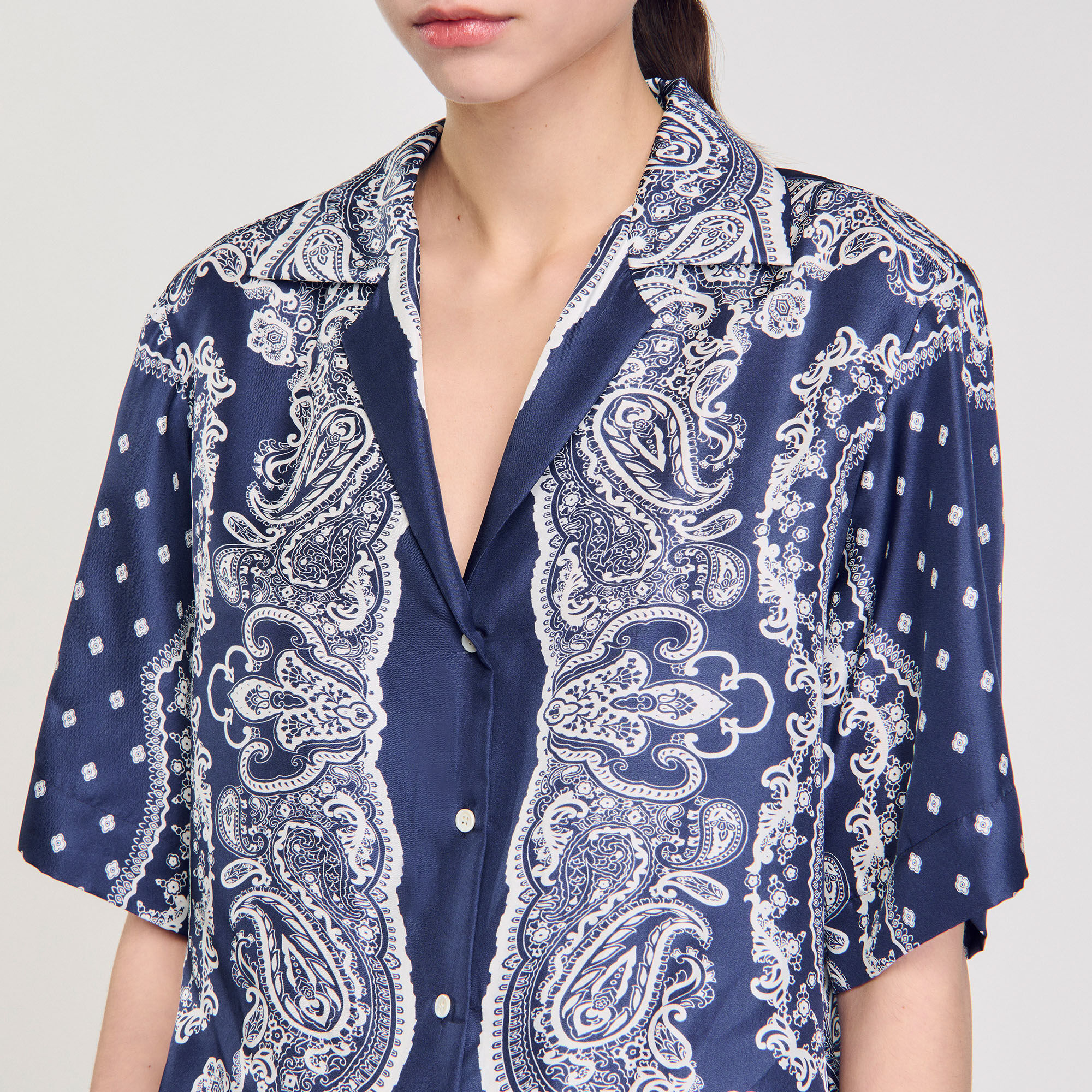 Chemise à imprimé bandana