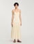 Robe longue plissée