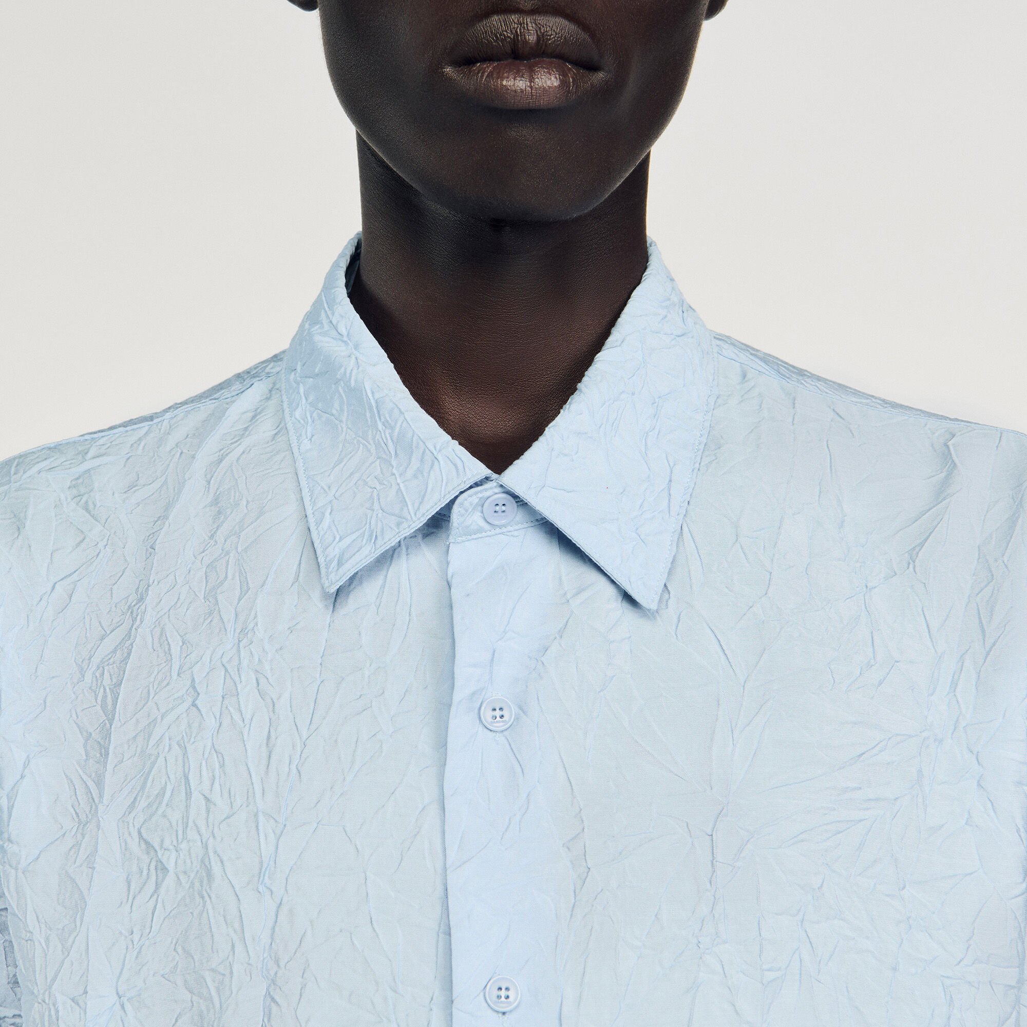 Chemise effet froissé