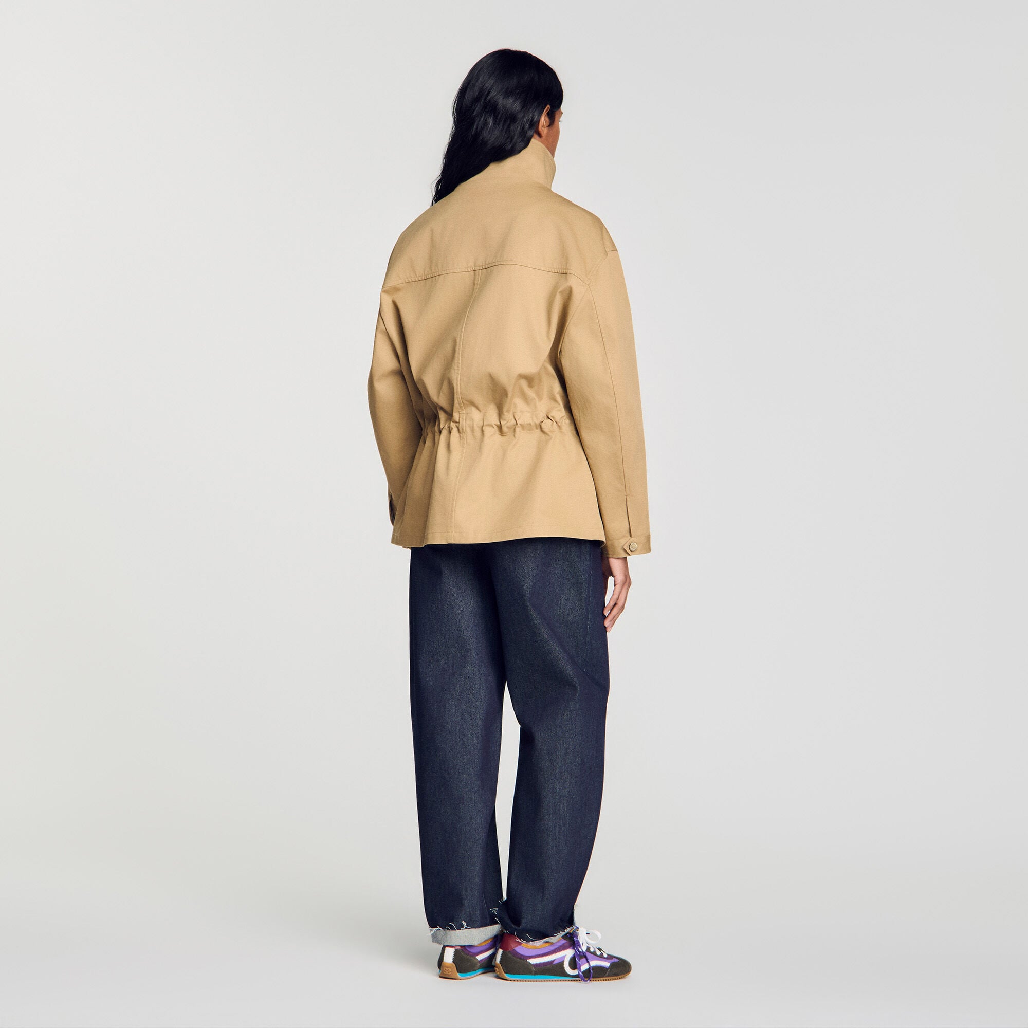 Blouson &agrave; taille ajustable - Femme | Sandro Paris