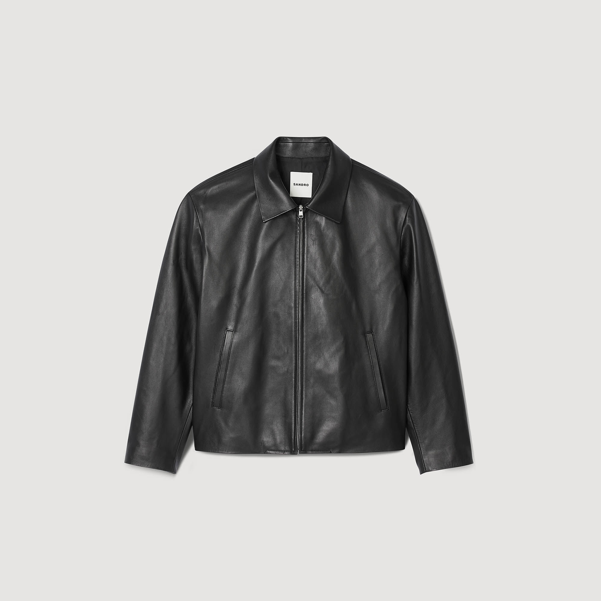 Blouson en cuir d'agneau
