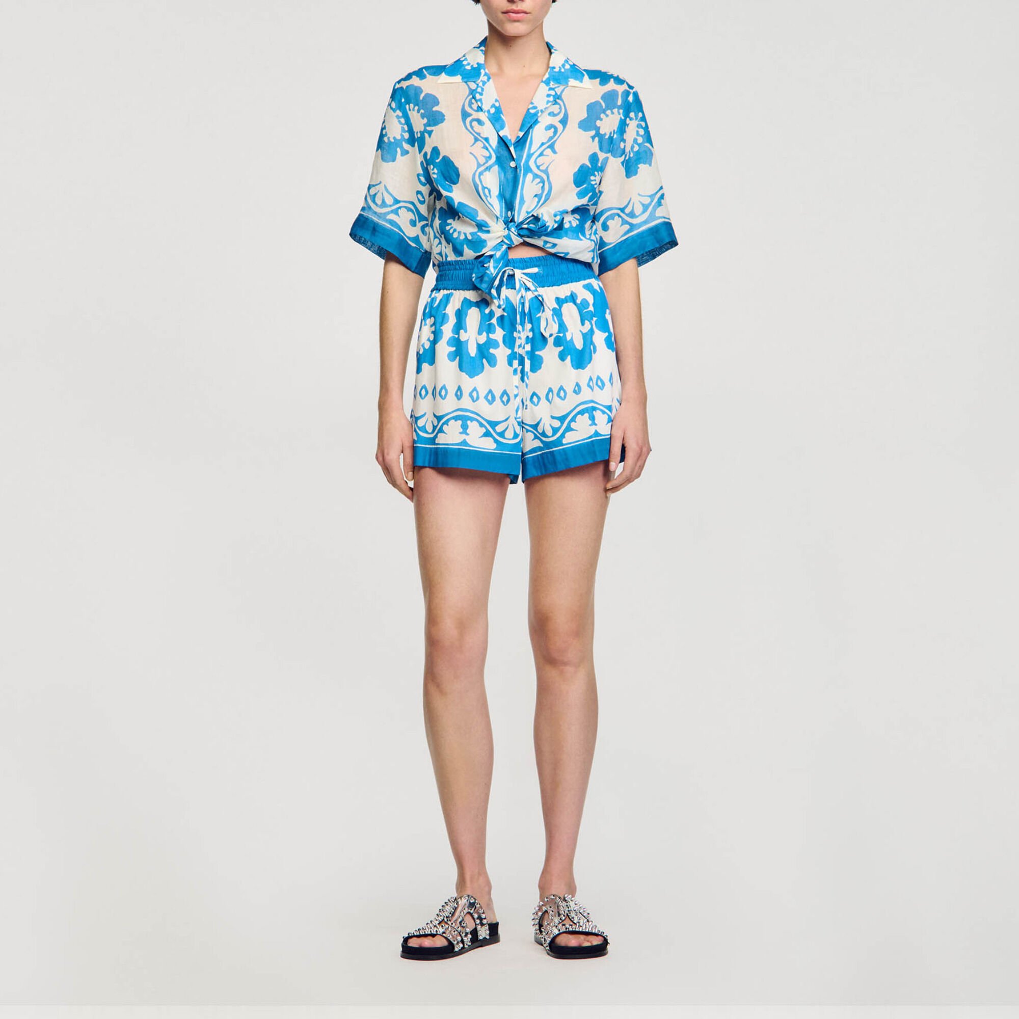 Short large imprimé