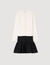 Robe courte 2 en 1 bicolore 
