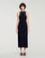 Robe longue en velours &agrave; strass - Femme | Sandro Paris