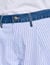 Short ray&eacute; &agrave; d&eacute;tails denim
