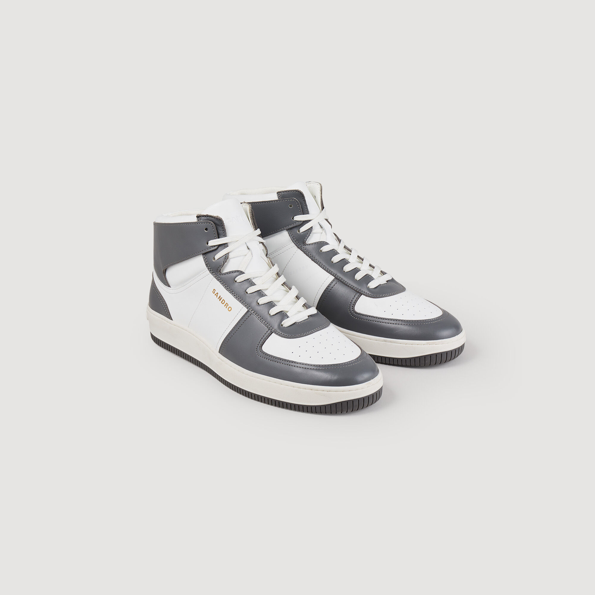 Sneakers montantes en cuir