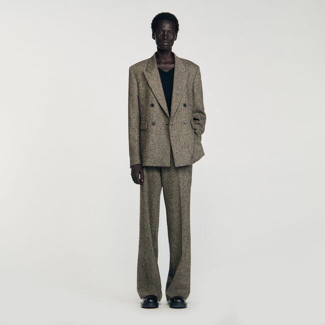 Veste de costume croisée